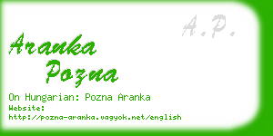 aranka pozna business card